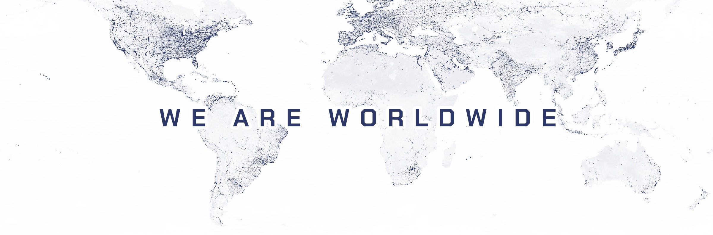 mapa świata z zaznaczonymi najważniejszymi punktami logistycznymi - symbol zasięgów spedycji międzynarodowej